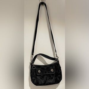 Black Coach Signature Crossbody/Shoulder Bag
